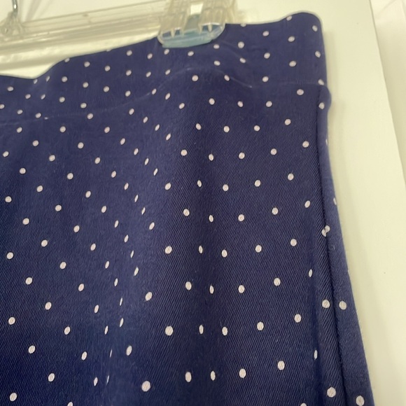 Lands’ End Dresses & Skirts - Lands’End Skirt Women Size 10-12 Navy White Polka Dots A-line
